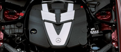 
Prsentation du moteur de la Mercedes-Benz CLK 320 CDI.
 