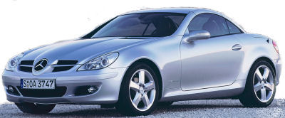 
Prsentation du SUV <b>Mercedes-Benz SLK 55 AMG</b> de 2004.
